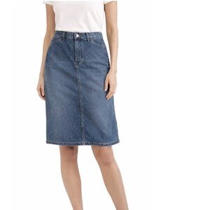 GAP Skirt Blue Jean Knee-Length 4